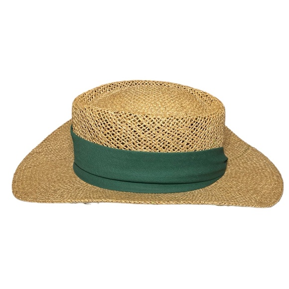 Baywood Greens Gambler Straw Golf hat Green band - Picture 5 of 6
